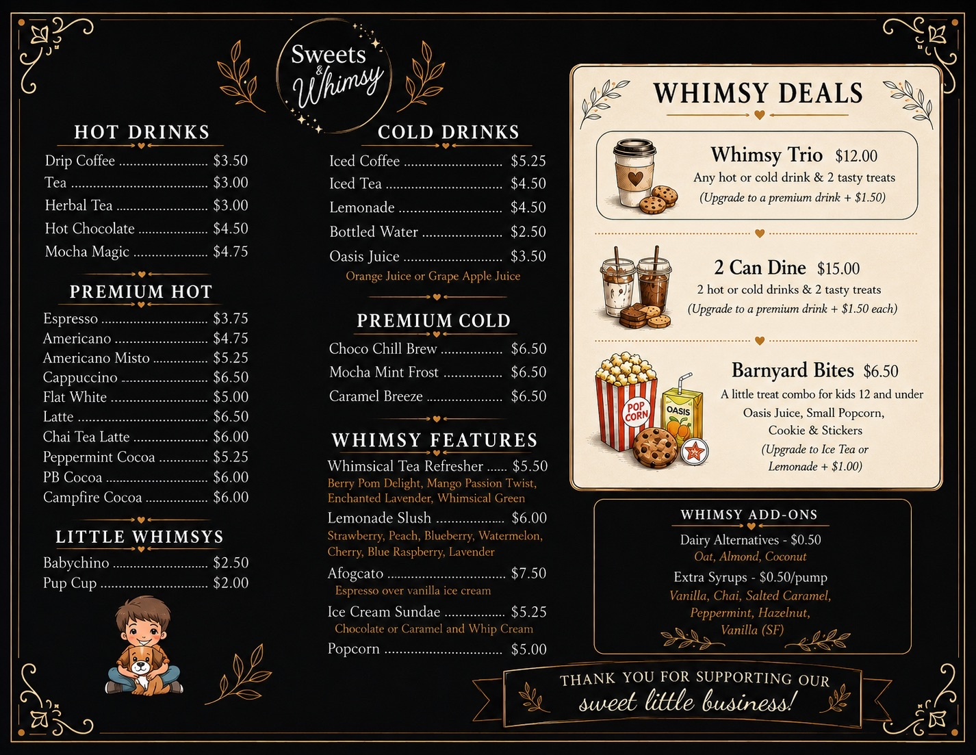 Gage Park Menu Placeholder